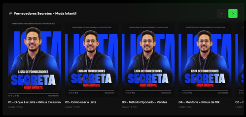 Área de membros do Lucro Secreto